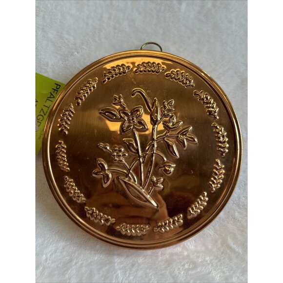 ODI Other - Vintage Cooper Tin Jello Mold Decor Flowers Floral Korea ODI Pfaltzgraff